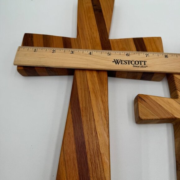 Natural Wooden Cross - Salvaged Wood Cross - Christian Cross - One of A Kind Cro - Picture 9 of 12